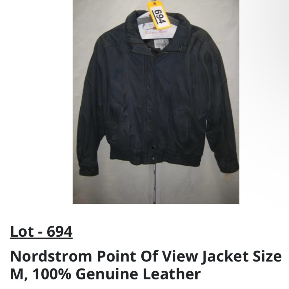 Nordstrom Dark Leather Jacket